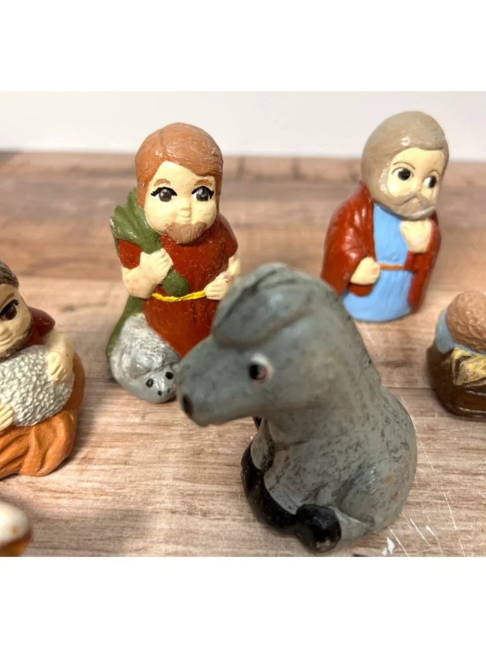 12-Piece Hand-Painted Pre-Cast Ceramic Nativity Set